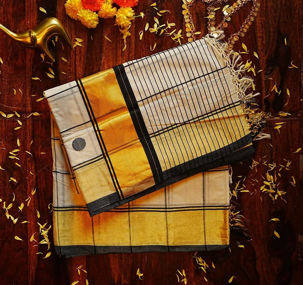 Kerala Kasavu Saree